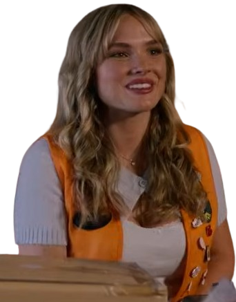 Natalie Alyn Lind Halloween Store 2026 Orange Vest - Image 4